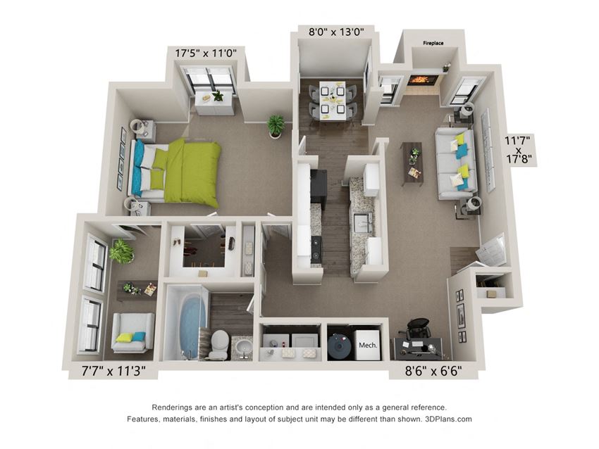 The Roswell Floor Plan at The Avenues at Holcomb Bridge The Roswell Floor Plan at The Avenues at Holcomb Bridge
